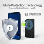 BATERÍA EXTERNA MAGNÉTICA MS5 DE 5000MAH DE ALUMINIO ARGPB1160